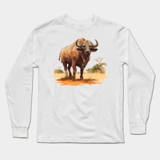 African buffallo Long Sleeve T-Shirt